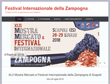 Tablet Screenshot of festivaldellazampogna.it